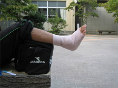 固定している写真