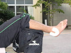 アイシングしている写真