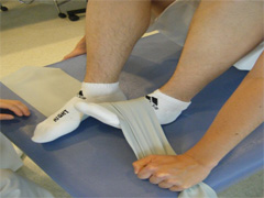 前脛骨筋の筋トレ写真