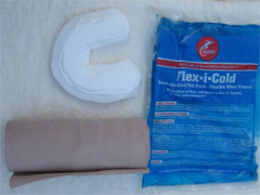 冷却に使用する用具の写真